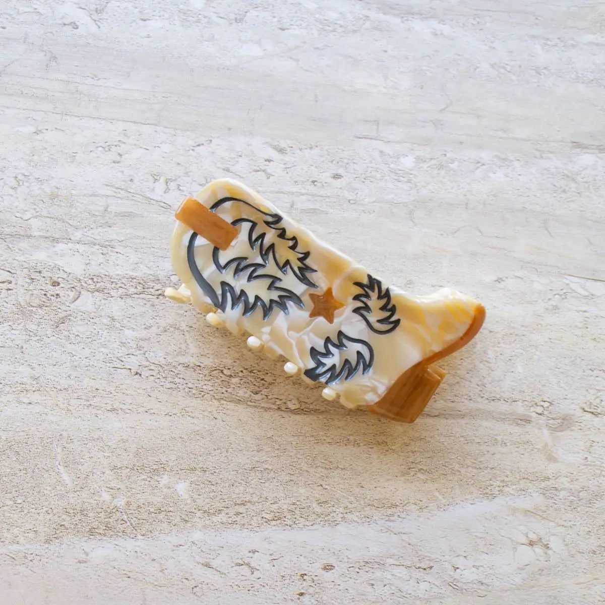 Boot Hair Claw Clip